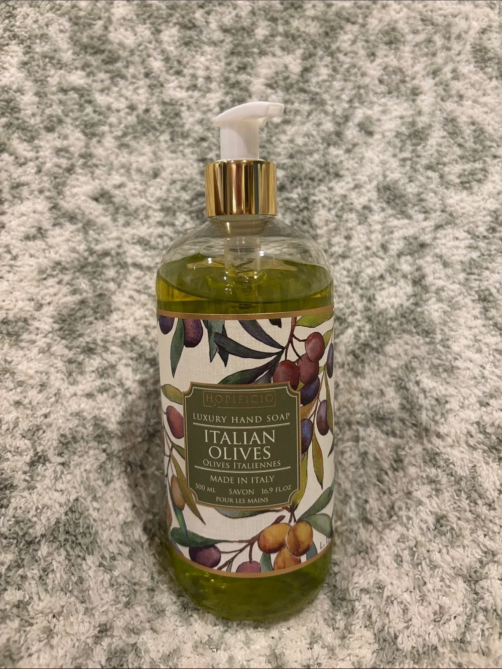 Hopificio Italian Olives Luxury Hand Soap NWT 16.9oz